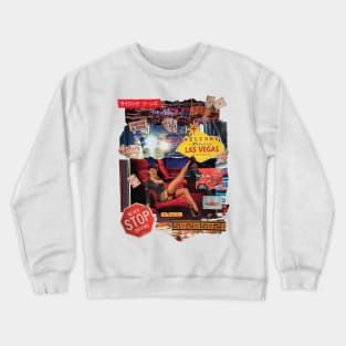 Heaven or Las Vegas Collage Artwork Crewneck Sweatshirt